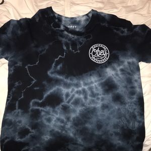 obey tie dye tee